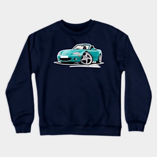 Mazda MX5 (Mk2) Turquoise Crewneck Sweatshirt